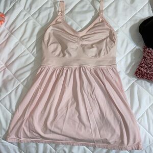 Baby pink, medium, flare out top